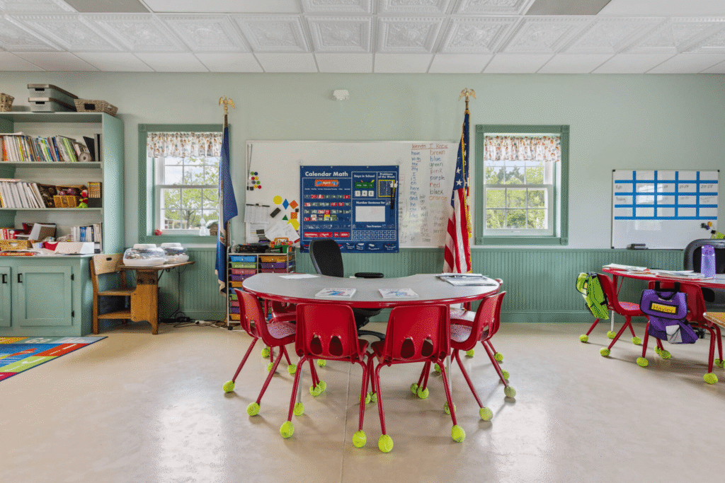 Our One Room Schoolhouse. Our Freedom Academy schoolhouse